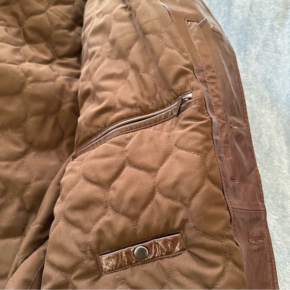 Wilson Vintage Leather Mahogany Brown Long Sleeve Jacket Size XL - Picture 11 of 15